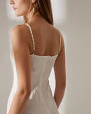 Natalia- Vestido tipo camiseta con textura de ondas de agua