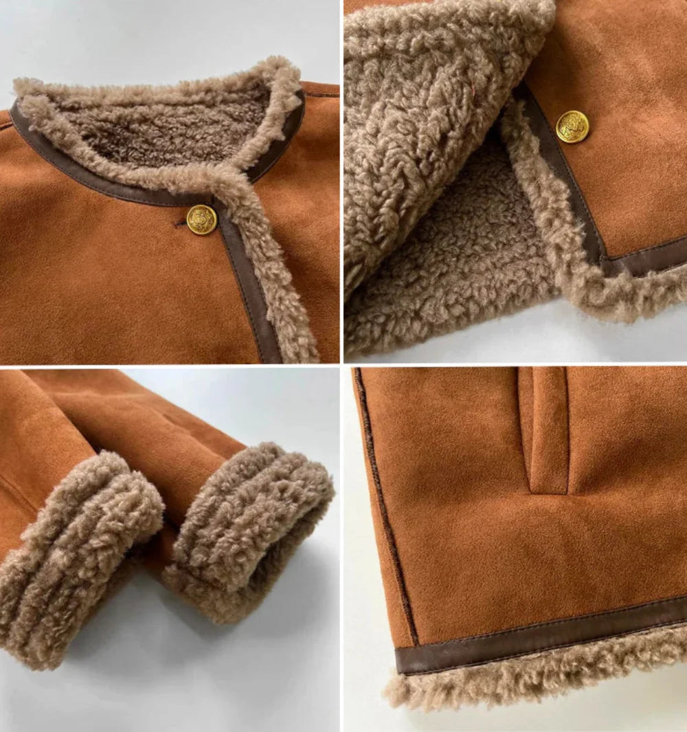 Lola- Chaqueta mujer con forro borrego – una elegante chaqueta de invierno