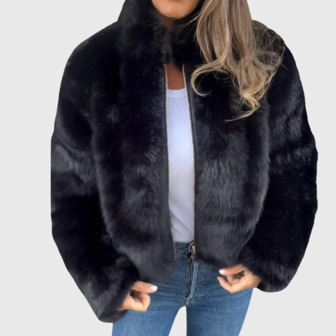Luna- Chaqueta de pelo elegante
