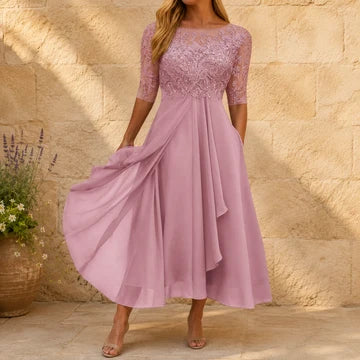 Malena- Vestido largo con estampado elegante