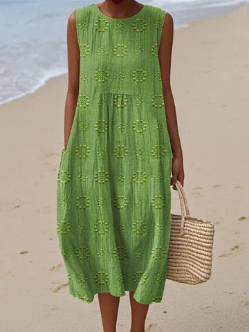 Lisa- Vestido midi estampado