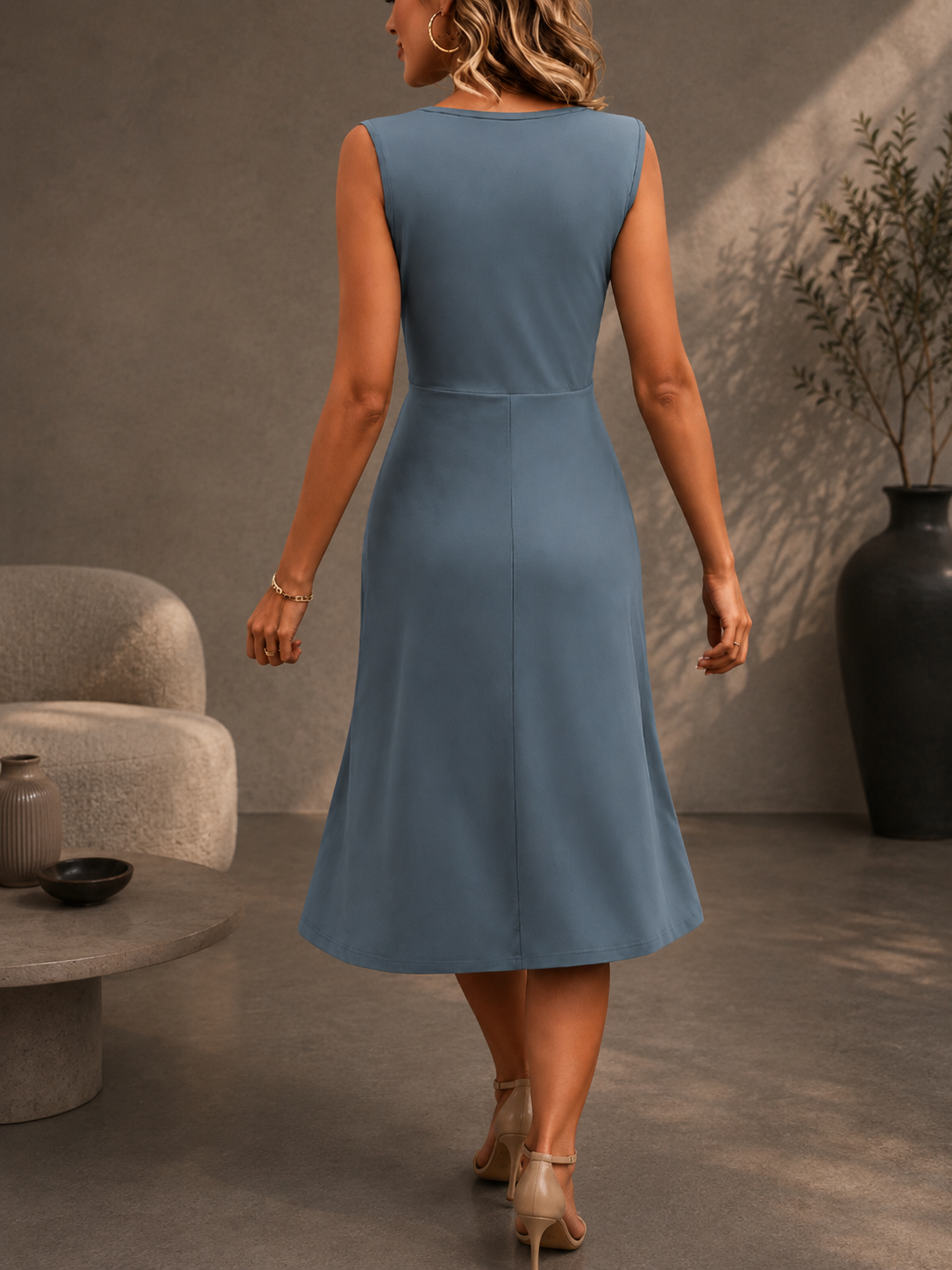 Sofía- Vestido midi elegante