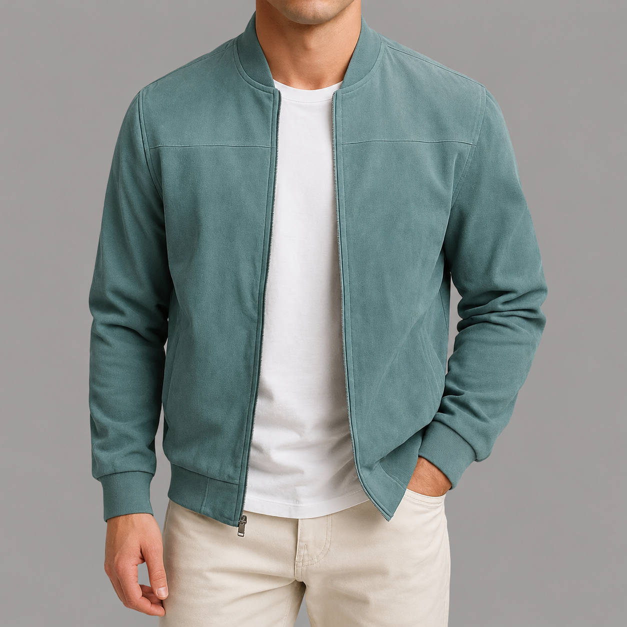 Miguel- Chaqueta Hombre Estilo Urbano en Ante – Diseño Clásico y Versátil