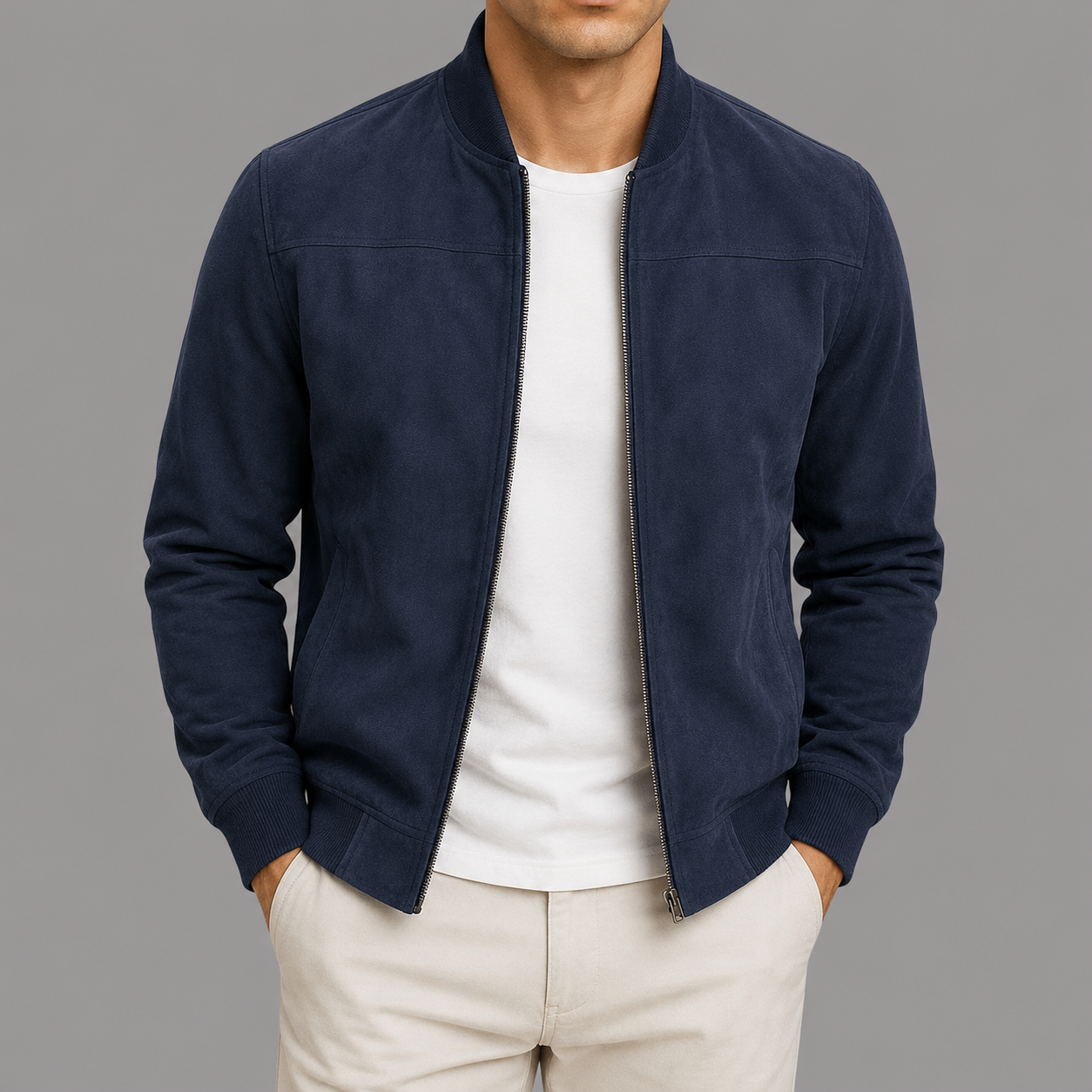 Miguel- Chaqueta Hombre Estilo Urbano en Ante – Diseño Clásico y Versátil