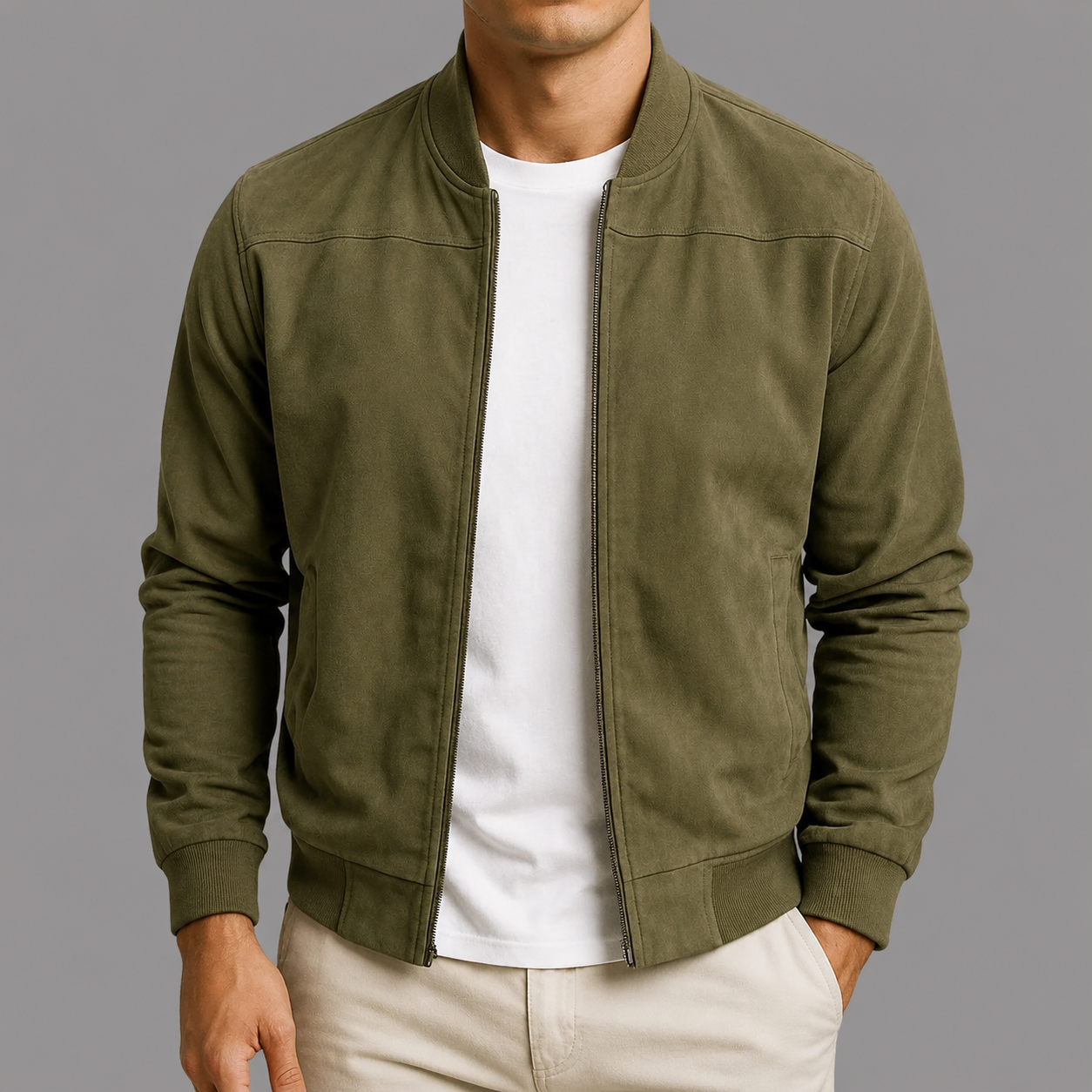 Miguel- Chaqueta Hombre Estilo Urbano en Ante – Diseño Clásico y Versátil