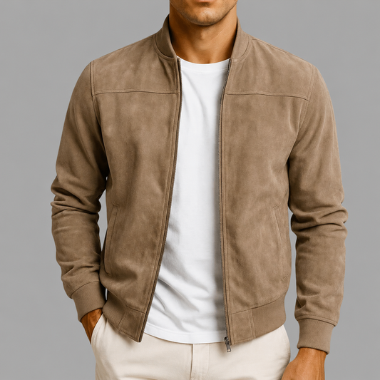 Miguel- Chaqueta Hombre Estilo Urbano en Ante – Diseño Clásico y Versátil