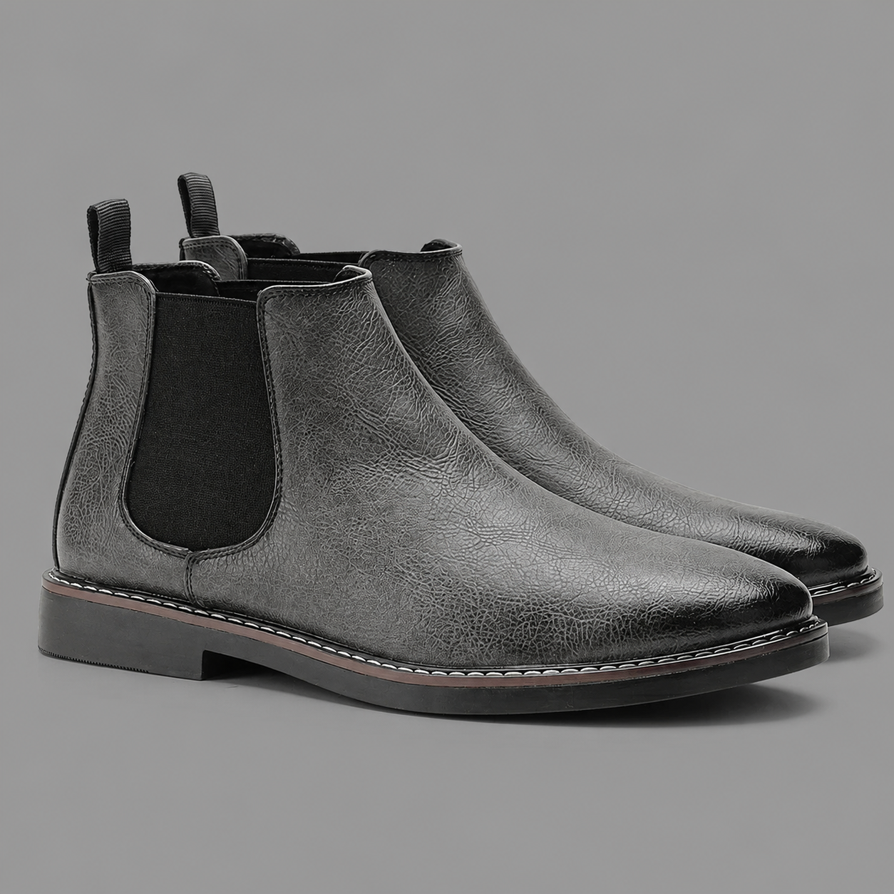 Gonzalo- Botas Chelsea hombre elegantes sin cordones – botines cuero clásico versátil