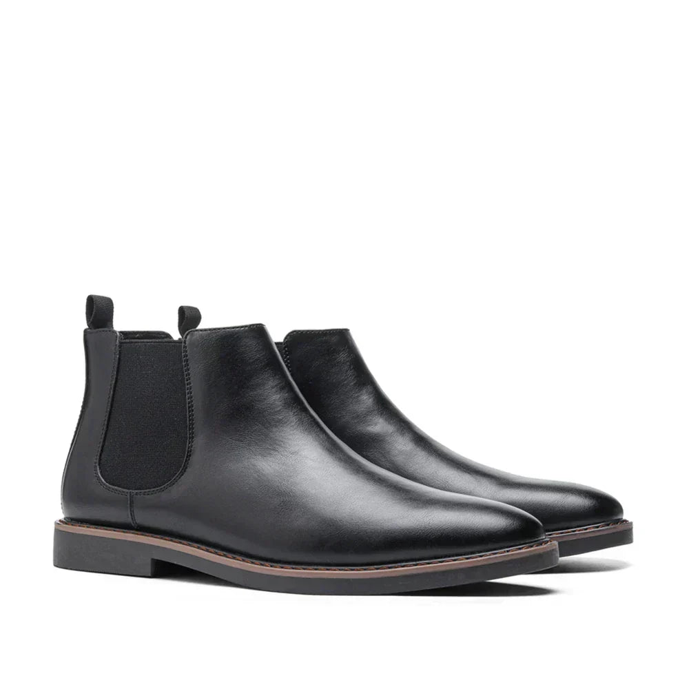 Gonzalo- Botas Chelsea hombre elegantes sin cordones – botines cuero clásico versátil