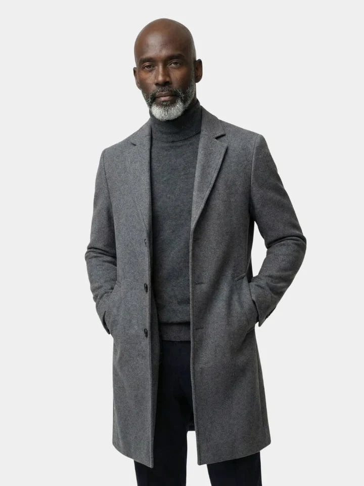 Gonzalo- Gabardina de mezcla de lana para hombre