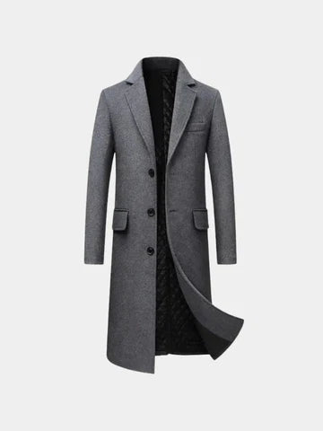 Gonzalo- Gabardina de mezcla de lana para hombre