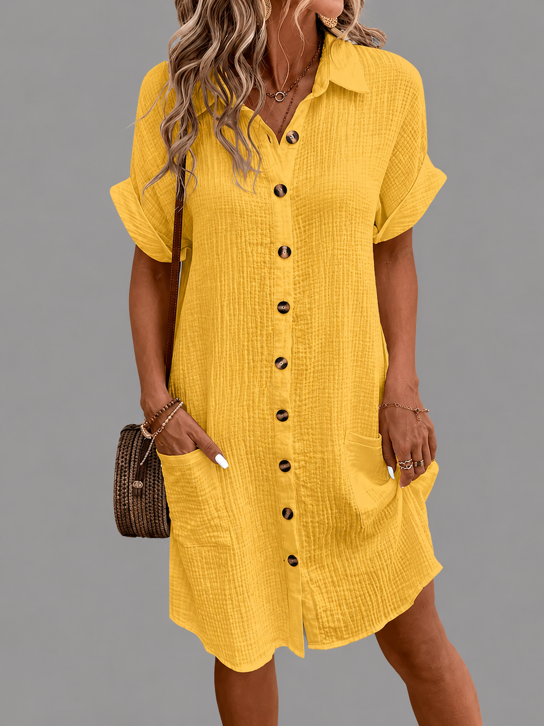 Diana- Vestido vintage liso