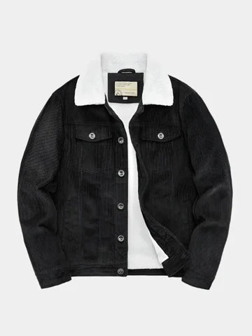 Hugo- Chaqueta minimalista de pana de estilo vintage