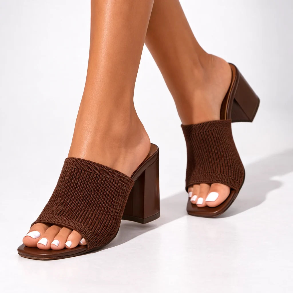Helena- Sandalias con tacón de bloque