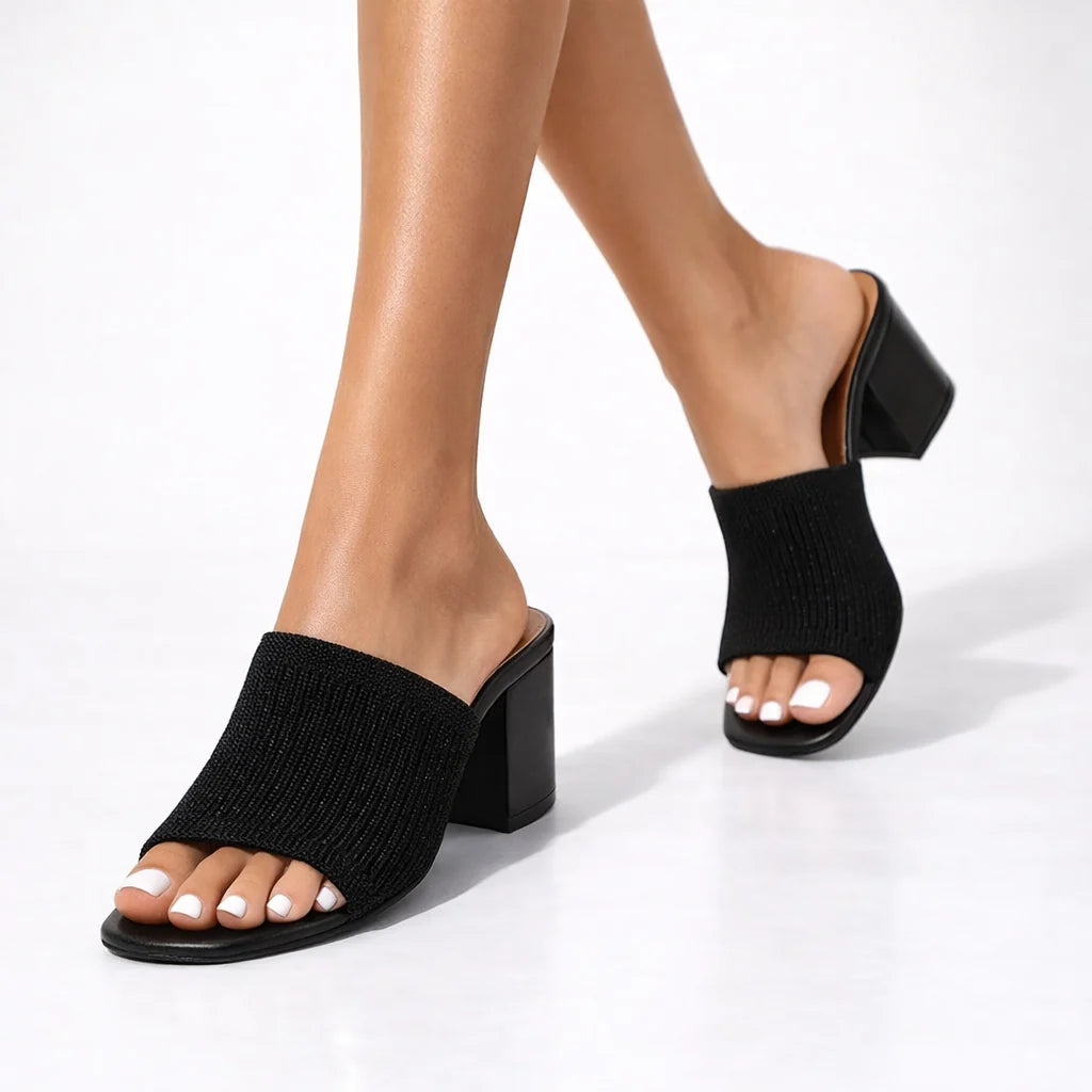 Helena- Sandalias con tacón de bloque